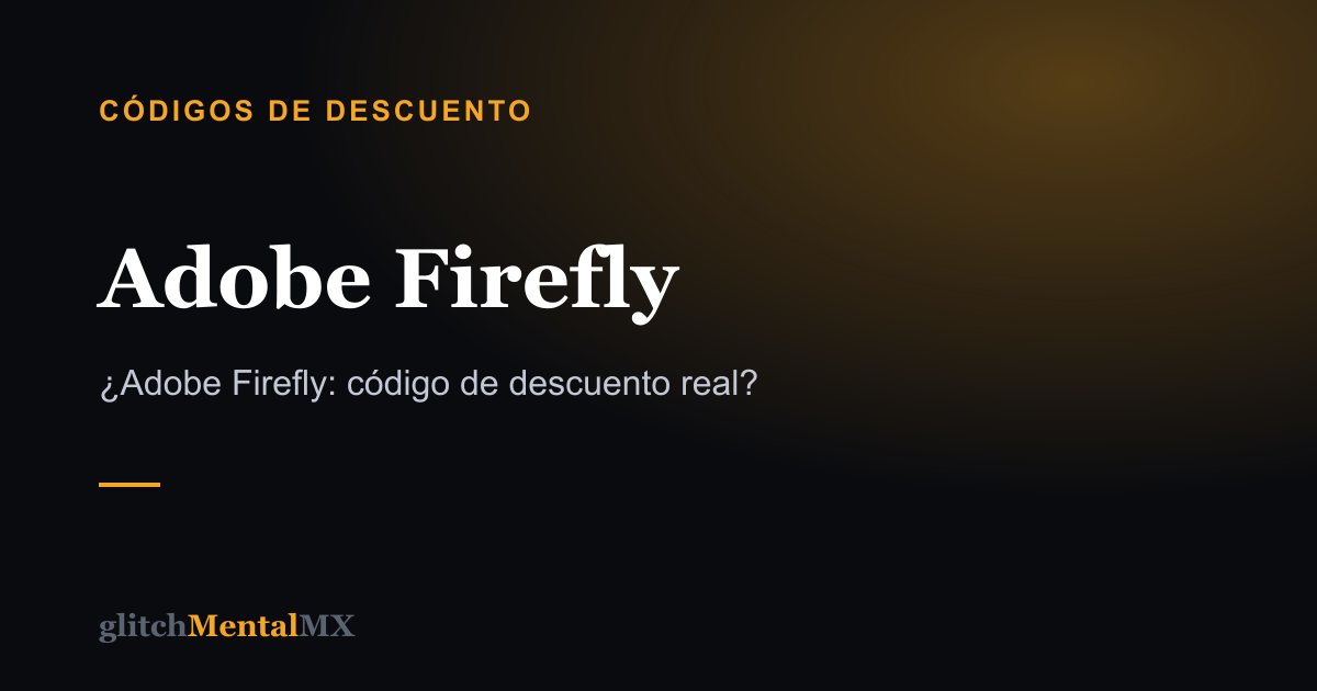 Adobe Firefly — Códigos de descuento