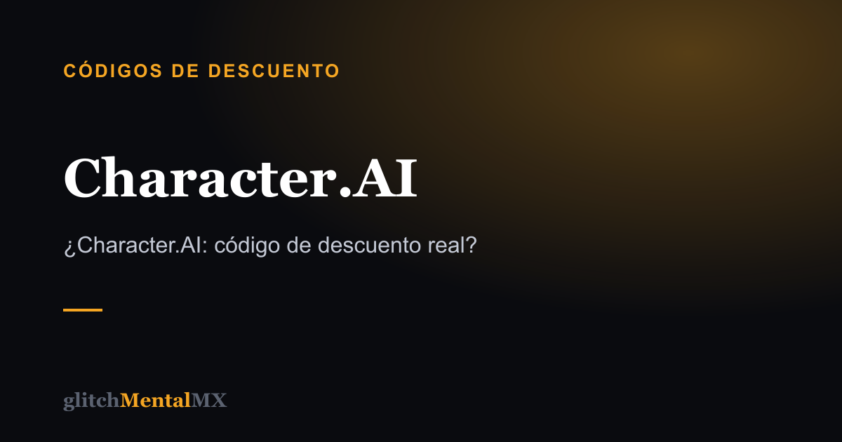 Character.AI — Códigos de descuento