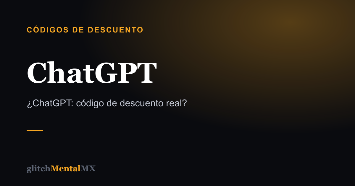 ChatGPT — Códigos de descuento