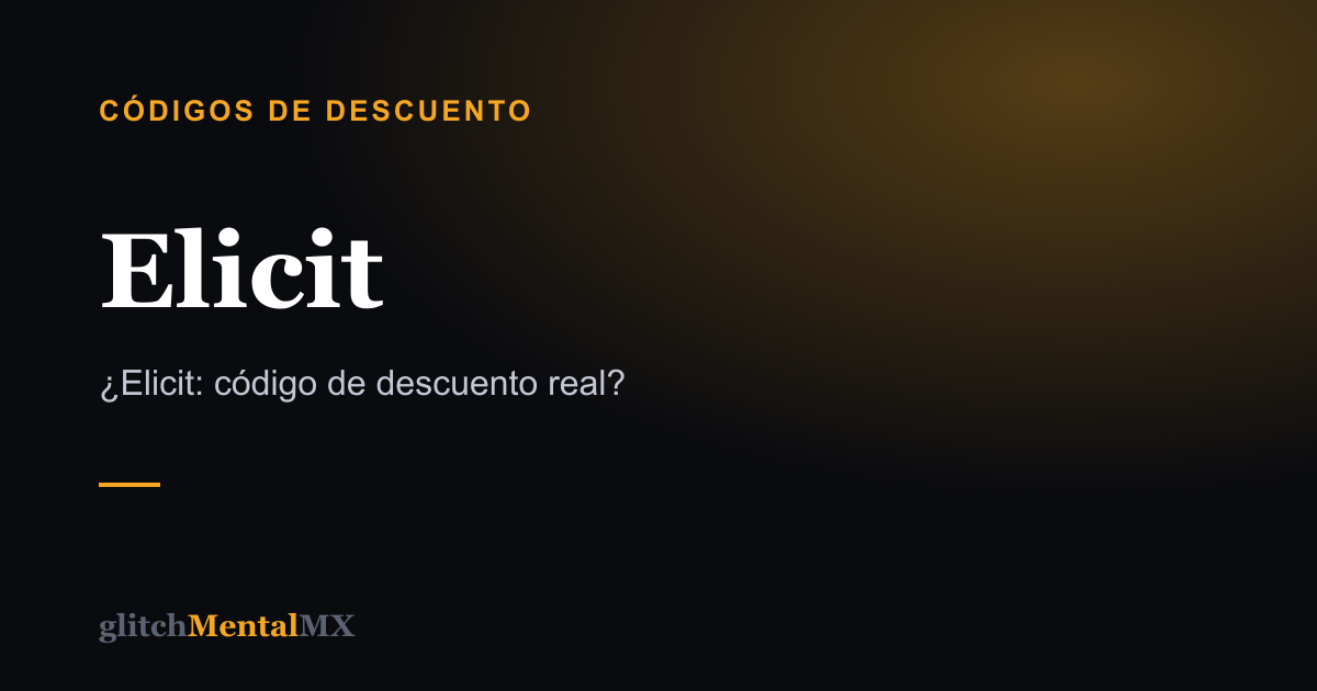 Elicit — Códigos de descuento