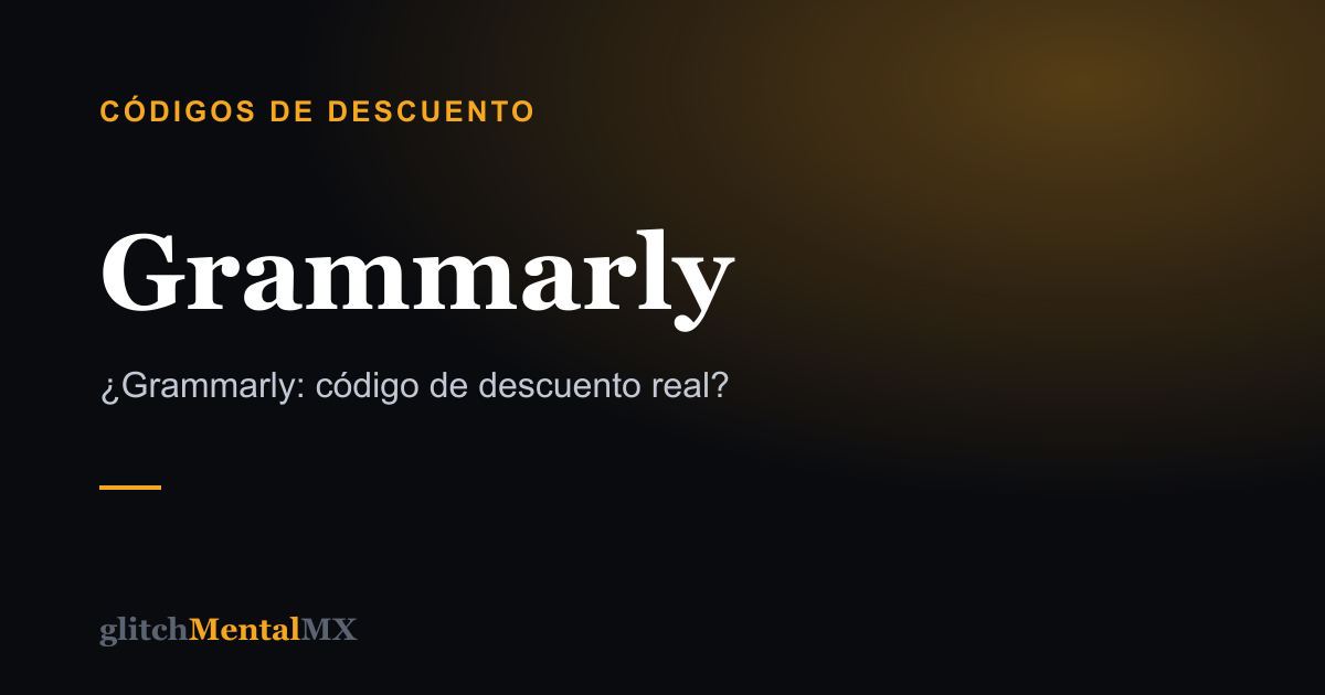 Grammarly — Códigos de descuento