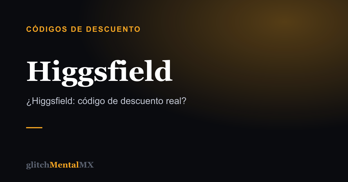 Higgsfield — Códigos de descuento