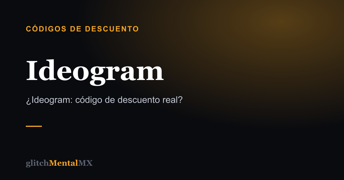 Ideogram — Códigos de descuento