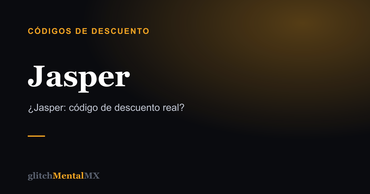 Jasper — Códigos de descuento
