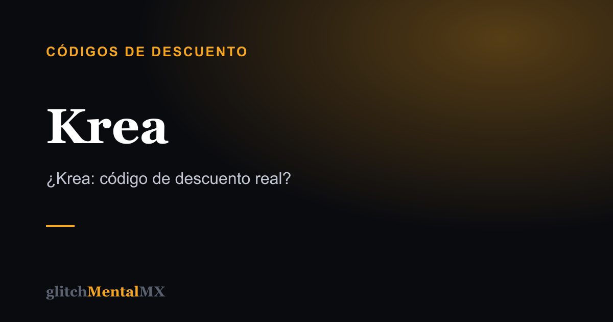 Krea — Códigos de descuento