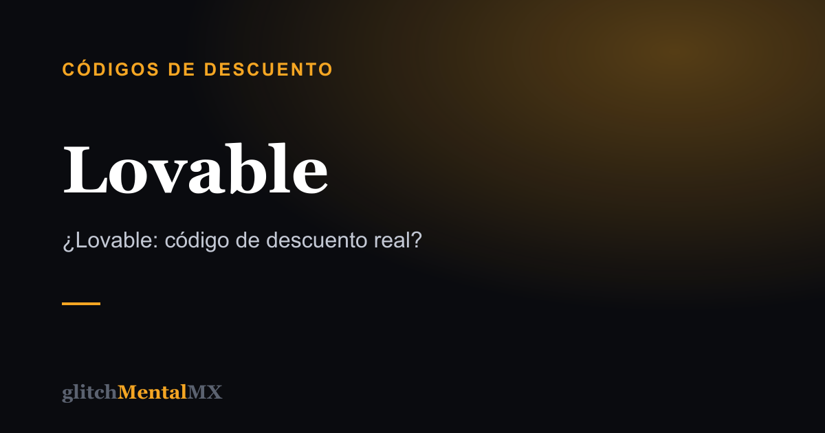 Lovable — Códigos de descuento