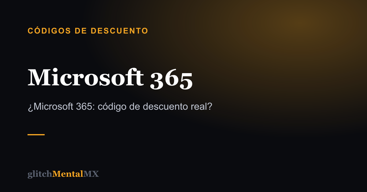Microsoft 365 — Códigos de descuento