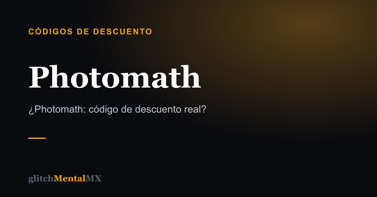 Photomath — Códigos de descuento