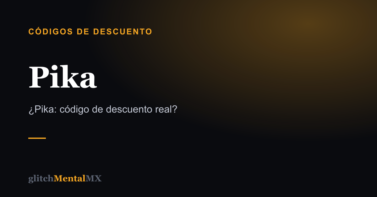 Pika — Códigos de descuento