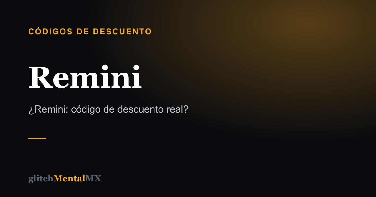 Remini — Códigos de descuento