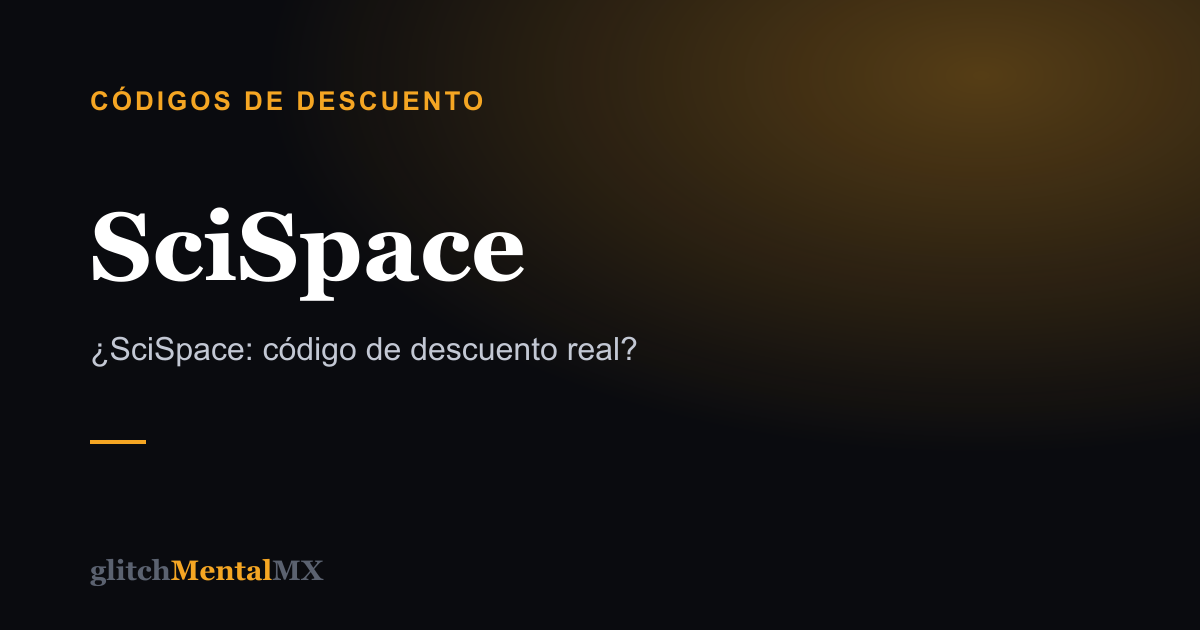 SciSpace — Códigos de descuento