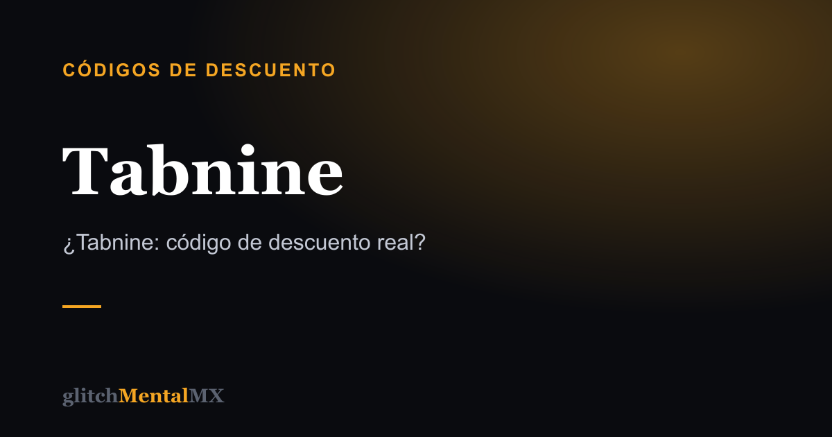 Tabnine — Códigos de descuento