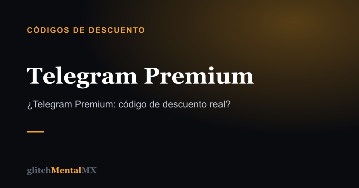 Telegram Premium — Códigos de descuento