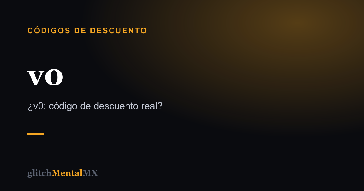 v0 — Códigos de descuento