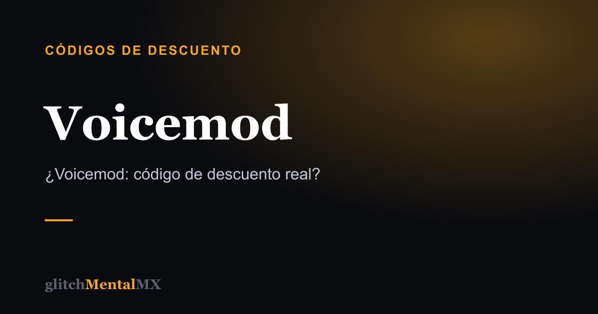 Voicemod — Códigos de descuento