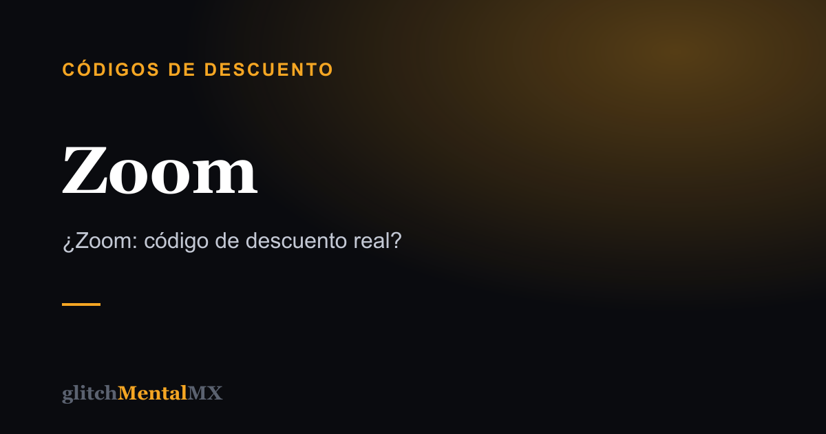 Zoom — Códigos de descuento