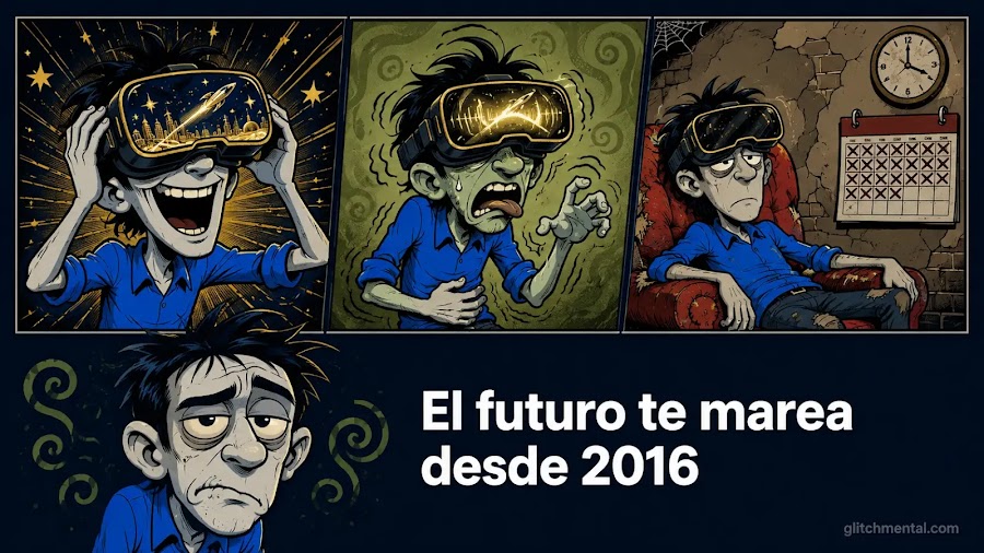 Los cascos de realidad virtual generan más mareo que inmersión en el 30% de los usuarios. Meta lo sabe desde 2016.
