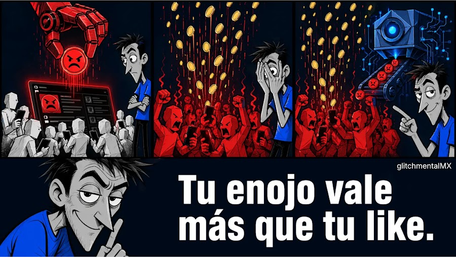 Las plataformas sociales ganan más dinero cuando sus usuarios están enojados que cuando están felices.