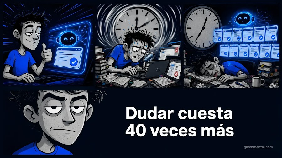 El tiempo que un humano tarda en verificar un dato es 40 veces mayor que el tiempo que tarda la IA en inventarlo.