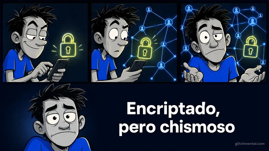 WhatsApp dice que tus mensajes están cifrados de extremo a extremo. Los metadatos de con quién hablas, no tanto.