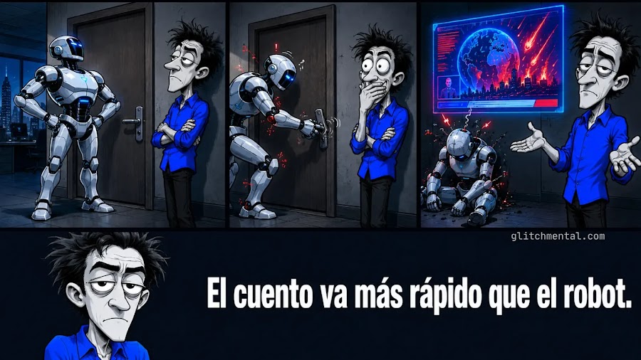 Los robots que van a reemplazar empleos todavía no abren puertas con confiabilidad. Pero la narrativa del apocalipsis laboral ya está vendida.
