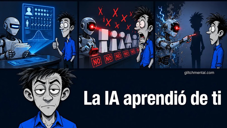 Los sistemas de IA para contratar fueron prohibidos en varias ciudades por discriminar. La IA aprendió eso de nosotros, claro.