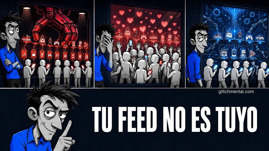 La mayoría cree que su feed es orgánico. Lleva años siendo una vitrina curada especialmente para ti. Sin tu permiso.