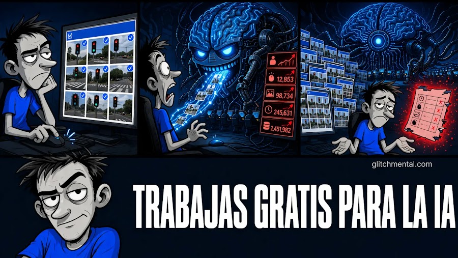 Cada vez que interactúas con un CAPTCHA, estás entrenando sistemas de IA sin compensación.