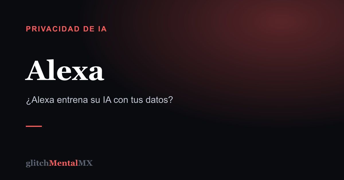 Alexa — Privacidad de IA