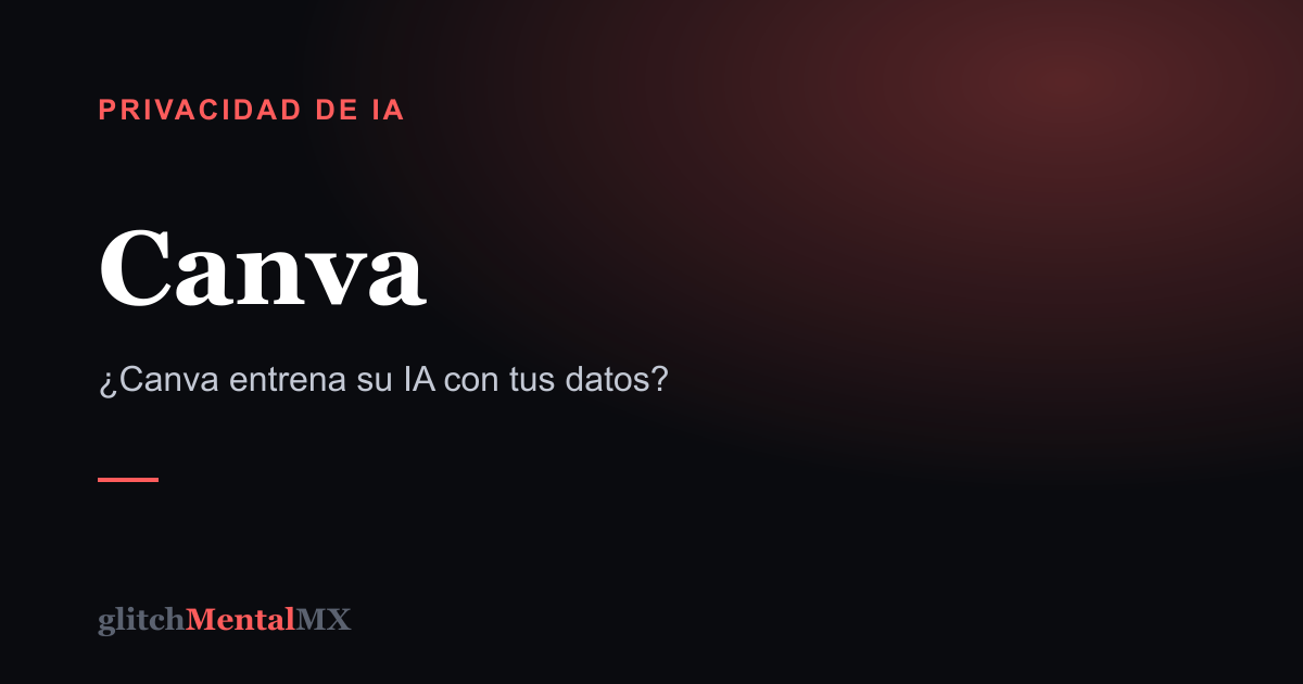 Canva — Privacidad de IA