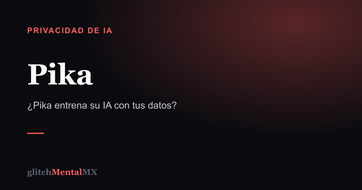 Pika — Privacidad de IA