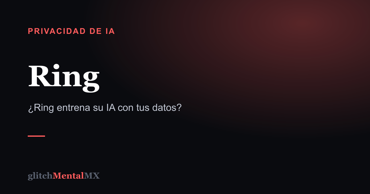 Ring — Privacidad de IA
