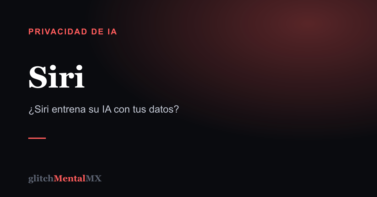 Siri — Privacidad de IA