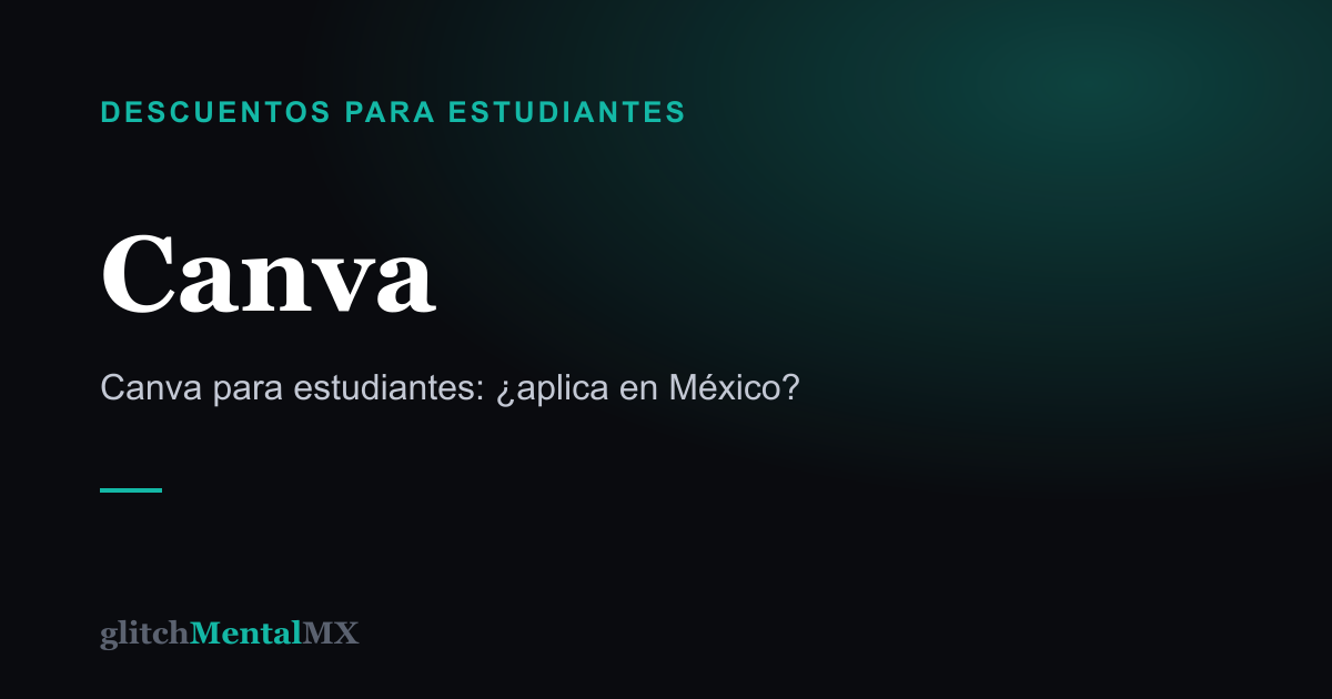 Canva — Descuentos para estudiantes
