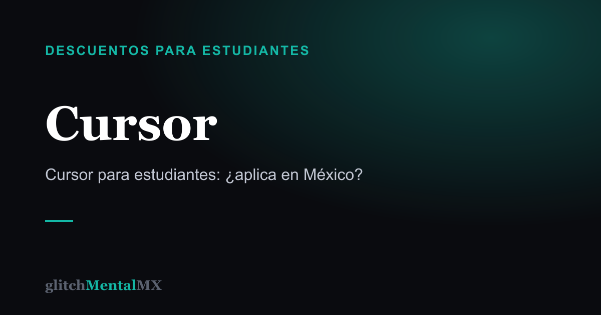 Cursor — Descuentos para estudiantes