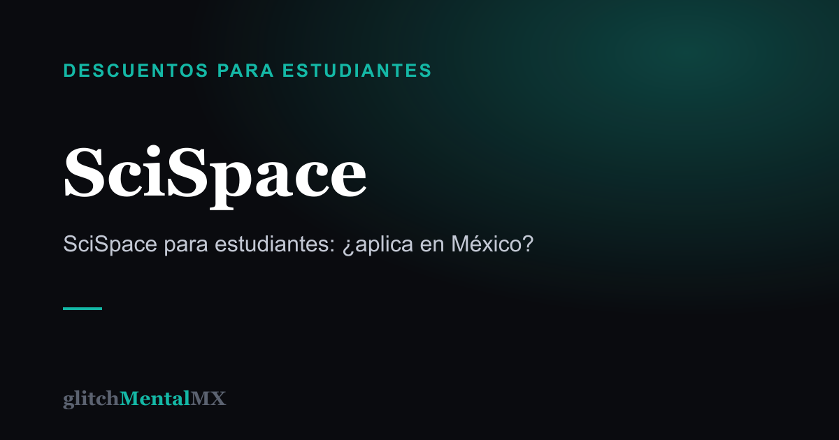 SciSpace — Descuentos para estudiantes