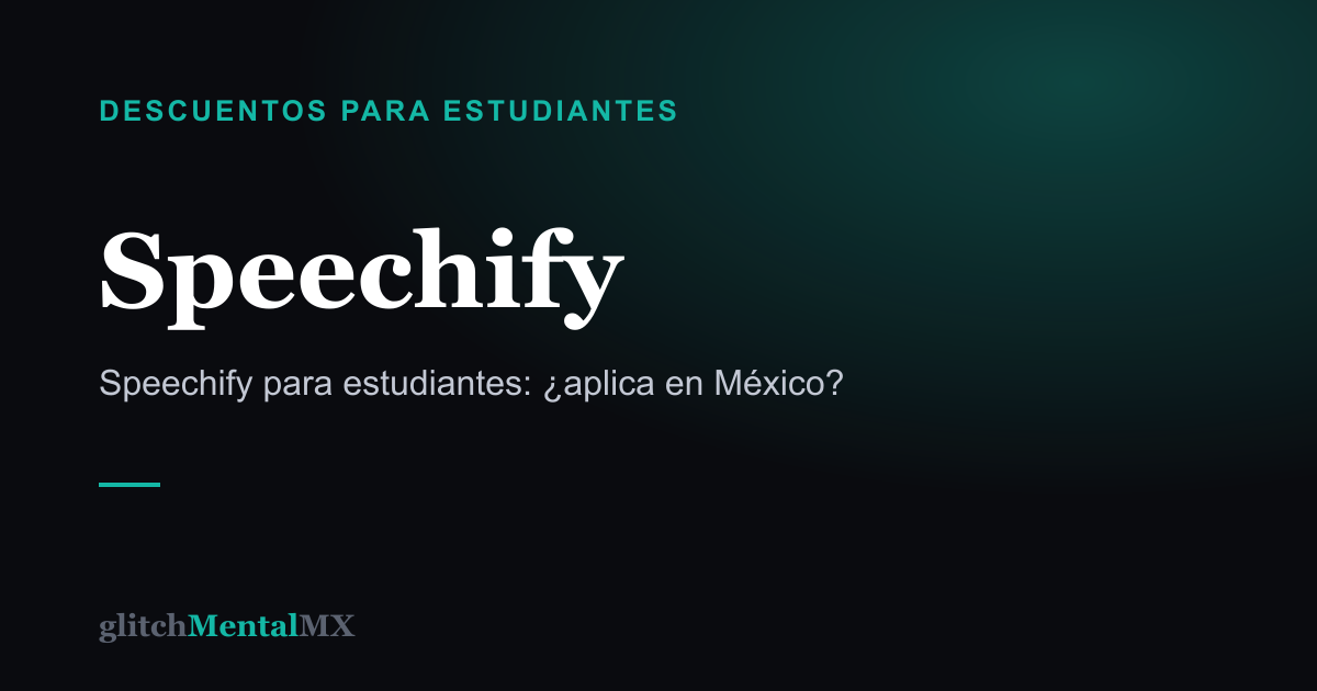 Speechify — Descuentos para estudiantes