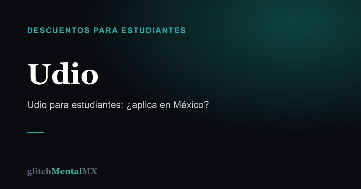 Udio — Descuentos para estudiantes