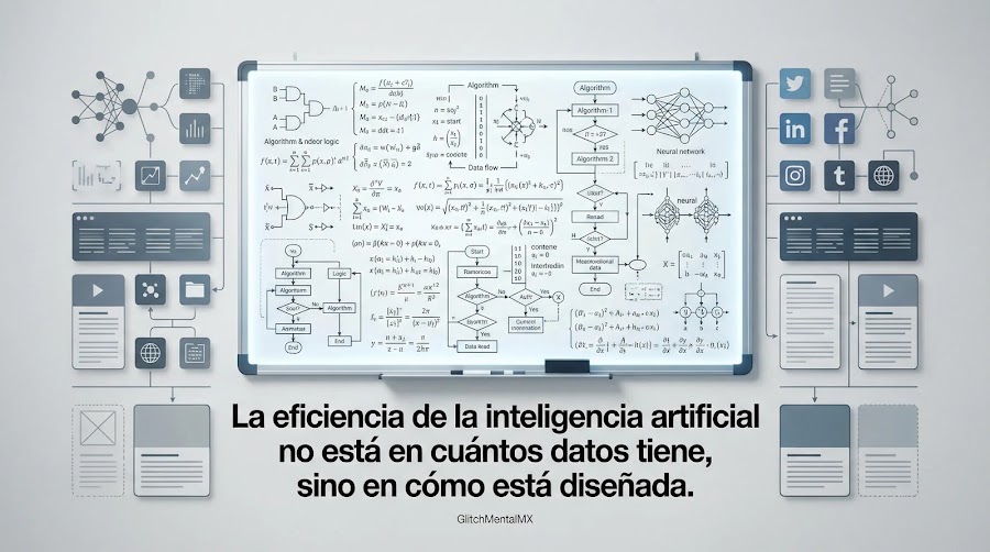 La eficiencia de la inteligencia artificial no está en cuántos datos tiene, sino en cómo está diseñada.