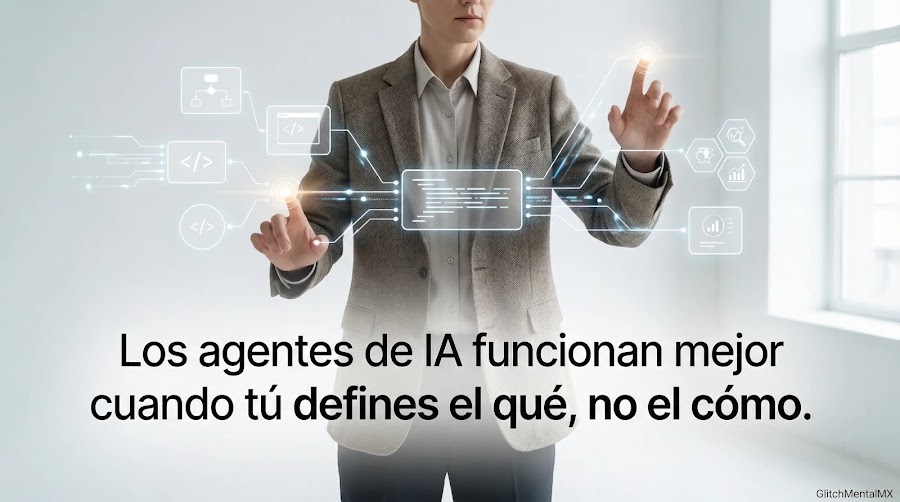 Los agentes de IA funcionan mejor cuando tú defines el qué, no el cómo.