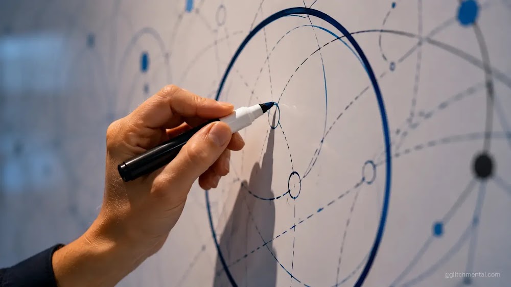 Gemini 3 Google guía 2026: mano traza línea para aislar concepto clave en diagrama de pizarrón