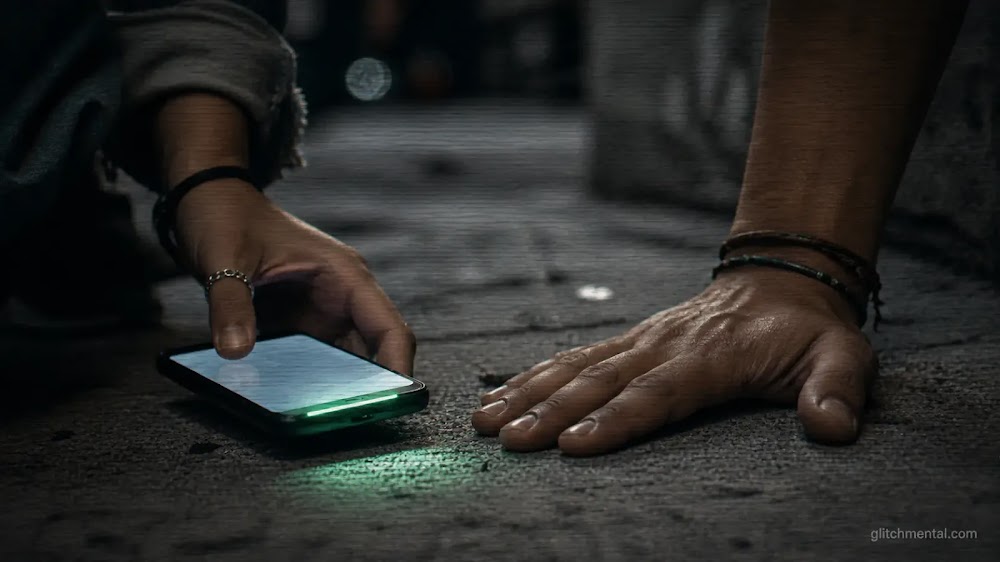 Gen Z activismo México: manos sobre concreto urbano, smartphone encendido junto a palma apoyada en superficie