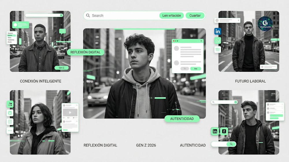 Gen Z redes sociales 2026: autenticidad digital, conexión inteligente y futuro laboral networking online