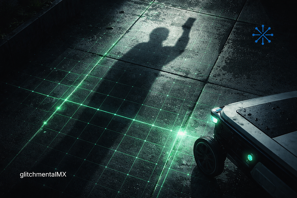 Pokémon Go entrenó robots de reparto: sombra de usuario con smartphone proyectada sobre mapa urbano digital