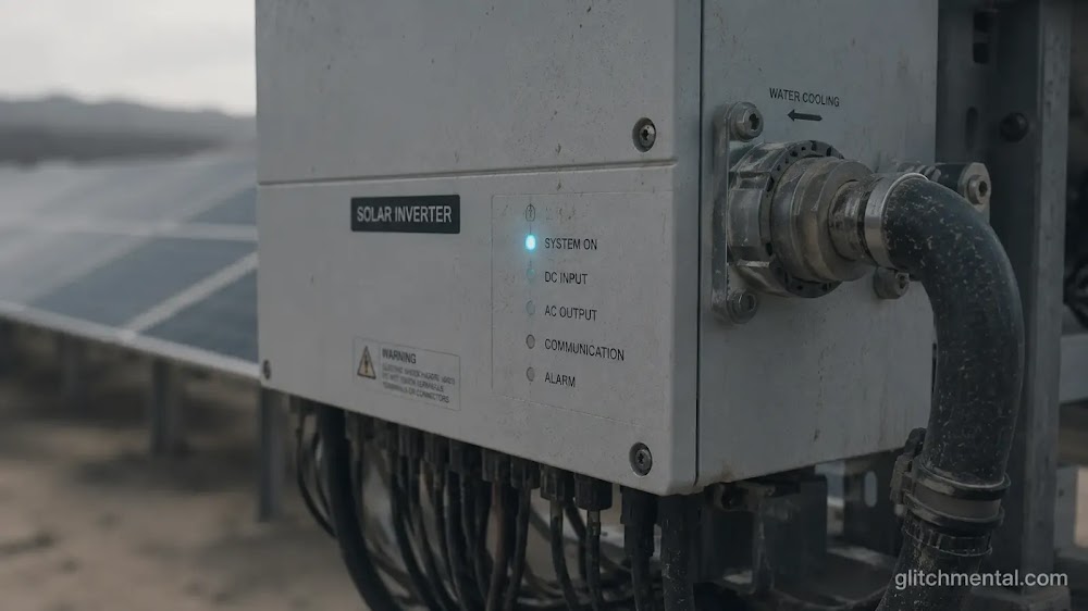 Inversor solar con sistema de enfriamiento por agua en una instalación de IA en Sonora