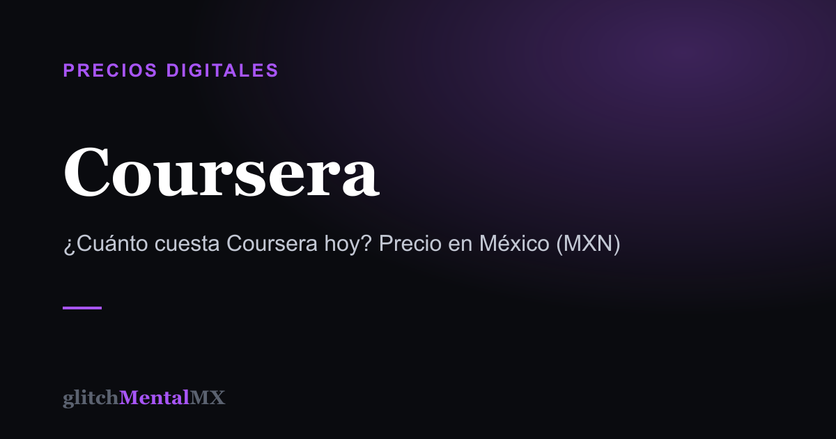 Coursera — Precios Digitales