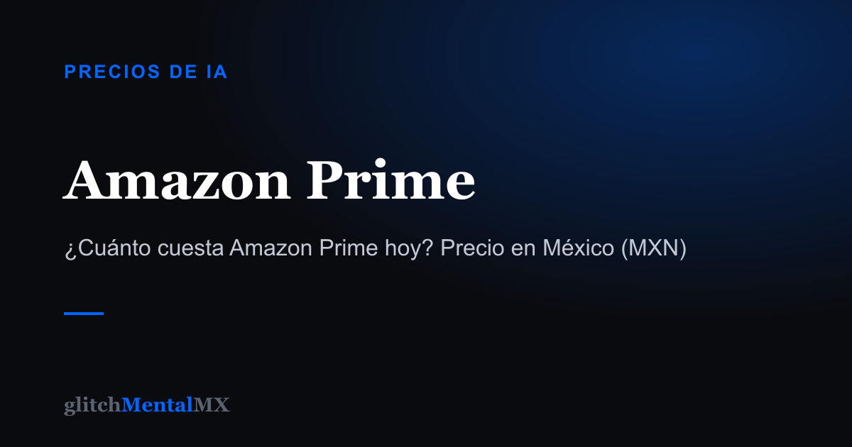 Amazon Prime — Precios de IA