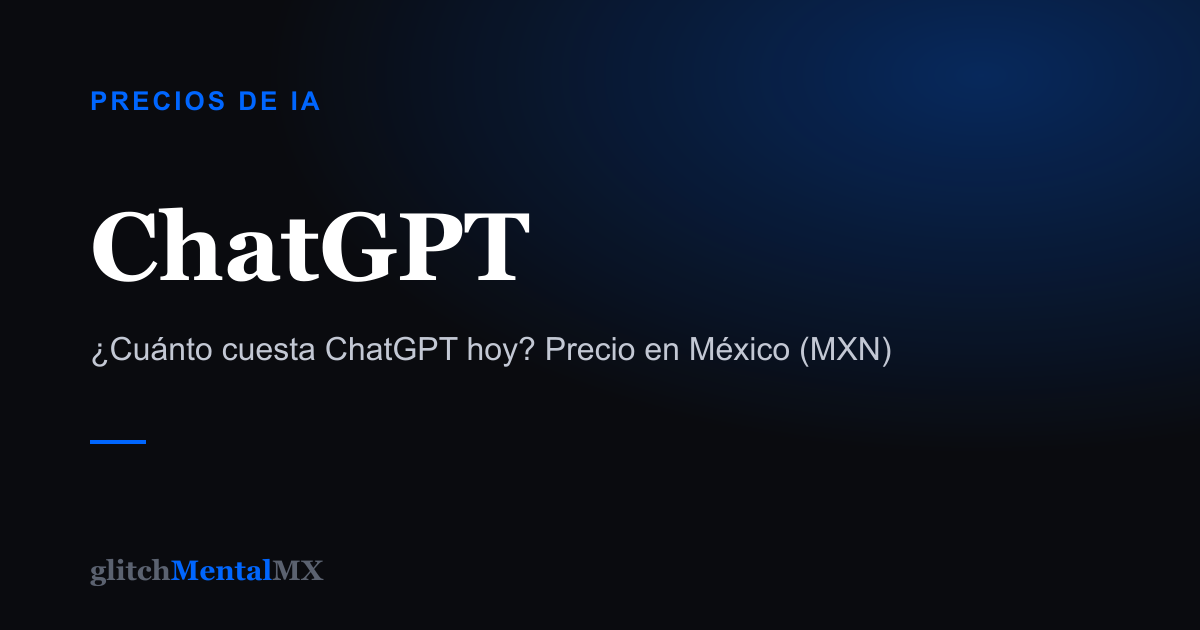ChatGPT — Precios de IA