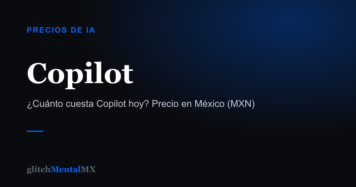Copilot — Precios de IA