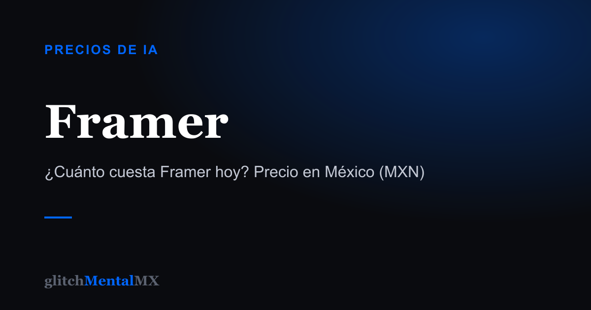 Framer — Precios de IA